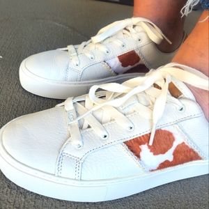 Ugg Dinale Leather + Cowhide Sneakers